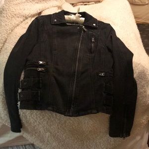 Free People cotton polyester unlined jacket